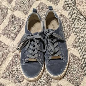 Aldo Blue velvet sneakers